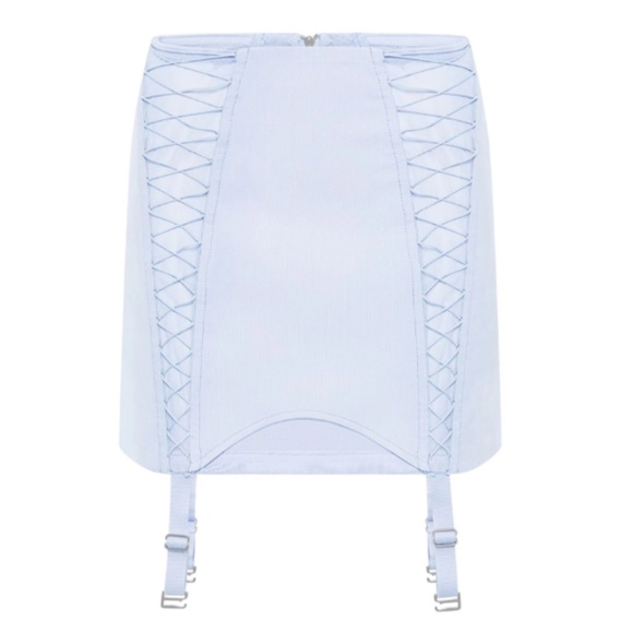 Dion Lee Light Blue Glacier Corset Mini Skirt Size 4 - Picture 5 of 5